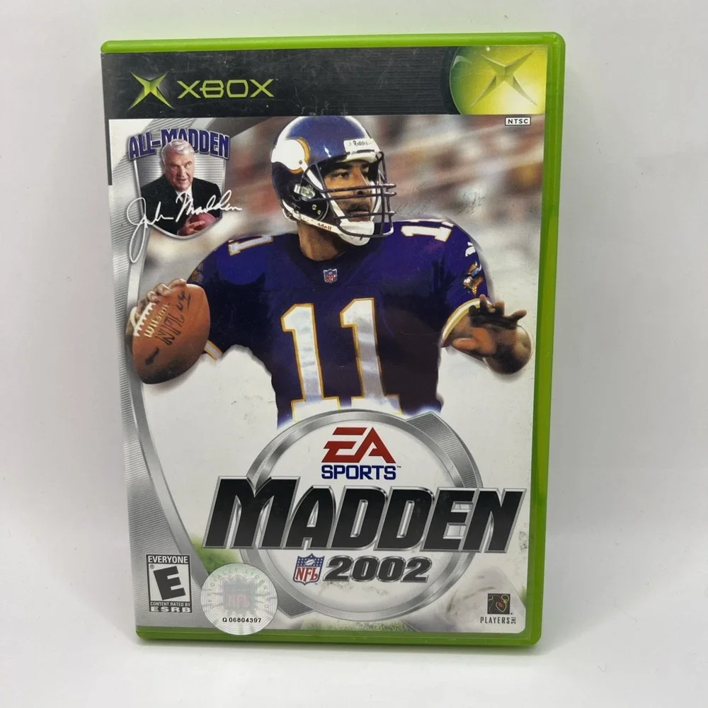 EA Sports Madden NFL 2002 CIB (Microsoft Xbox, 2001) Complete w/ Manual & Cover